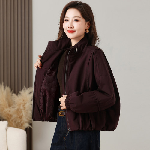 大码女装棉服外套女短款冬季新款胖MM宽松显瘦今年流行爆款小棉袄