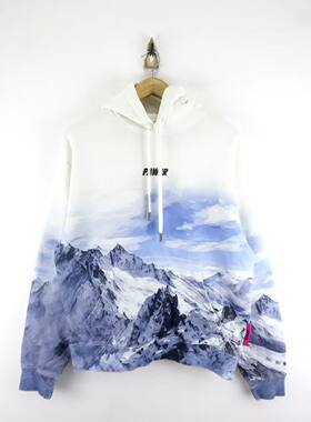 pawer新晋潮牌 雪山男款 连帽套头帽衫卫衣