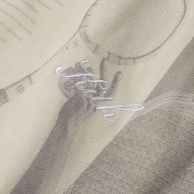 kith联名威尔逊手写刺绣经典字母标志圆领套头卫衣