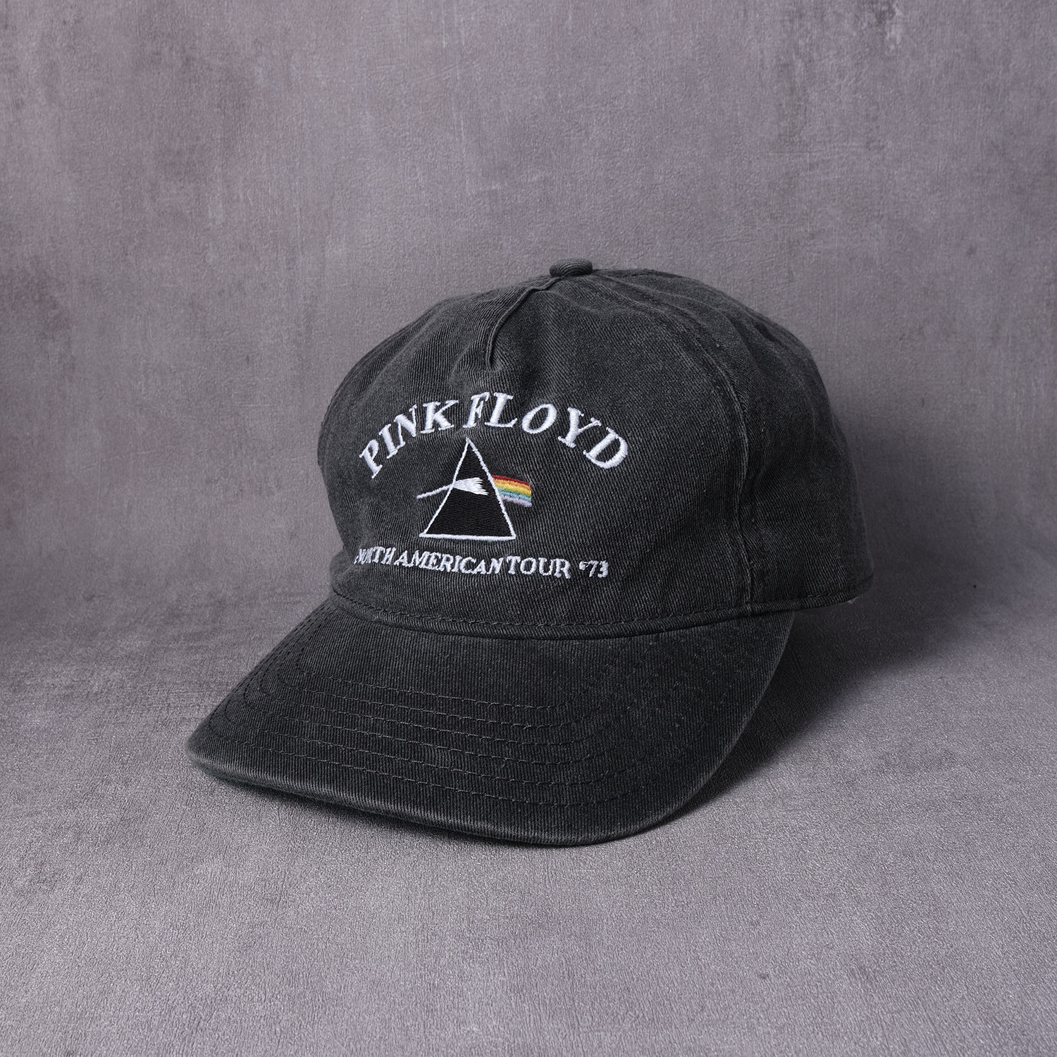 Pink Floyd平克弗洛伊德摇滚乐队前卫英伦洗水做旧灰色帽子棒球帽