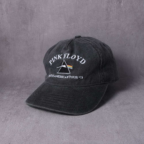 Pink Floyd平克弗洛伊德摇滚乐队前卫英伦洗水做旧灰色帽子棒球帽