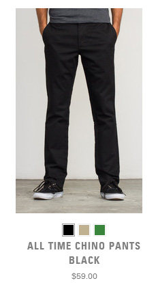 rvca经典街头滑板all time直筒纯色纯棉休闲裤长裤|ruв категории Мужская одежда, брюки - от Buy2taobao.com для оказания профессиональной услуги покупки агента Taobao
