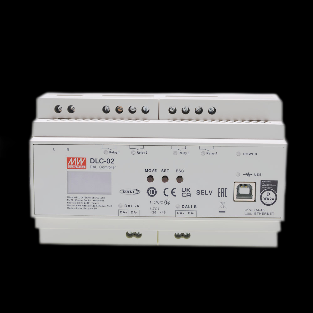 dlc-02台湾明纬电源 dali数字照明控制器 /-kn knx转dali-2 网关
