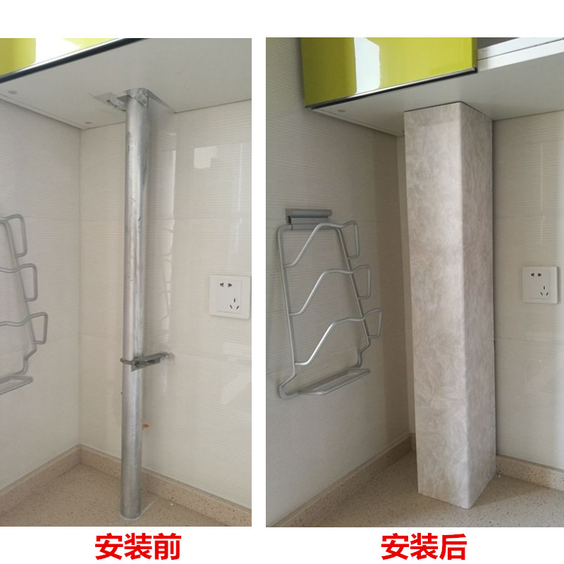 包下水管道装饰护角卫生间深灰浅灰阳台纯白管遮挡神器厨房燃气管