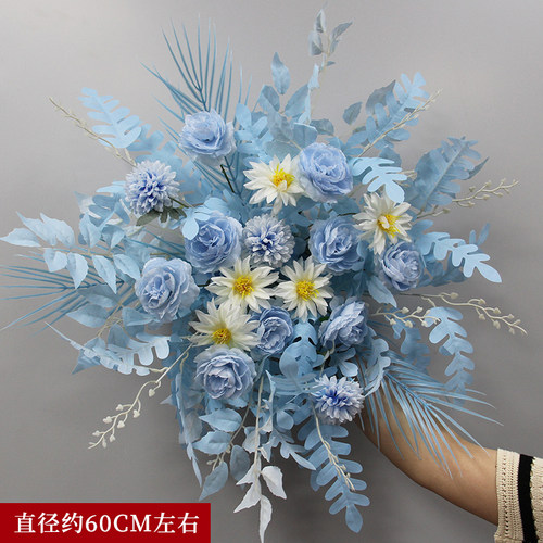 婚庆点挂花仿真绢花路引成品装饰
