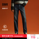 水洗裤 森柔牛仔 子 男加绒小直筒长裤 2025冬季 商场同款 森马牛仔裤