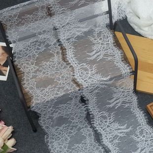 饰 黑白 出口法单优质剪线睫毛蕾丝花边辅料手工diy服饰裙边装