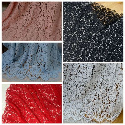 出口欧美优质睫毛花边面料DIY