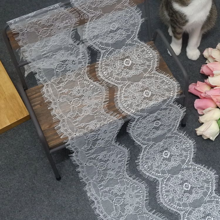 特价促销出口法单须须睫毛薄纱蕾丝花边 diy服饰裙边婚纱家居布料