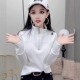 高级感立领长袖 半拉链设计上衣 显瘦减龄欧货爆款 T恤女春秋款 修身