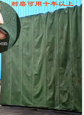 纯棉帆布门帘工厂车间门口挡风帘子仓库隔断空调家用防尘加厚定制