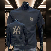 海外折扣 高级纯棉圆领半袖 外贸出口专柜余单情侣休闲短袖 t恤男士