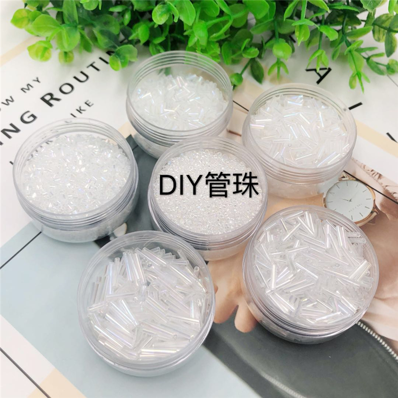 白色古风流苏手工婚纱礼服管珠