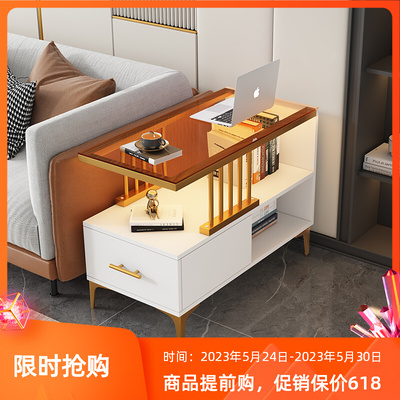 简约沙发边几茶几客厅可移动边柜创意侧边柜小户型迷角几轻奢边桌