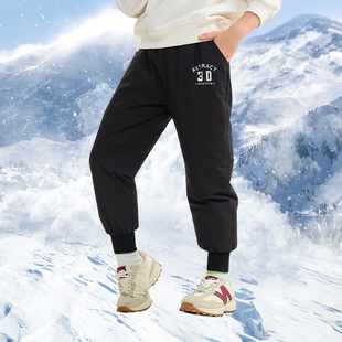 儿童羽绒裤巴拉可儿男童女童冬季保暖外穿白鸭绒裤子校服内穿内胆