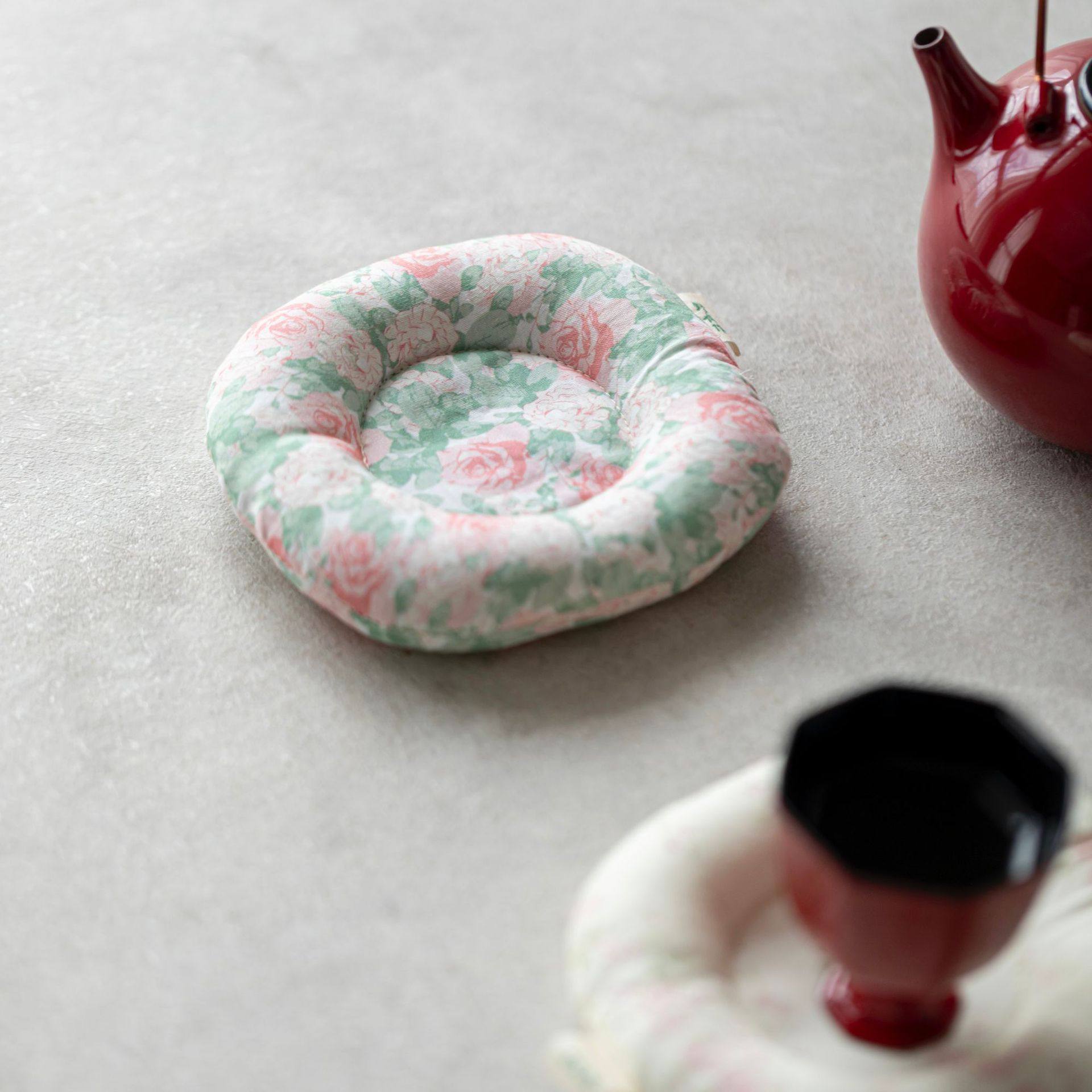 【千音  棉麻杯垫】手工布艺杯垫小清新盖碗茶杯茶防烫隔垫,餐饮具,茶道/零配,淘宝优惠券,粉丝福利购,淘宝优惠卷