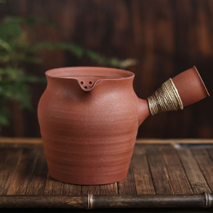 【灰念 藤编陶泥罐罐壶】围炉煮茶泡茶壶酒精灯煮茶壶公道壶