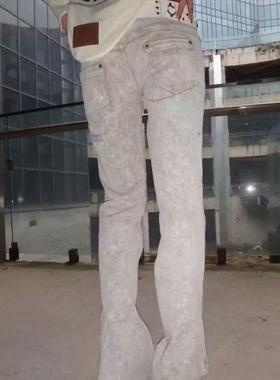 【AGD】WrongSolution“未完成的完成”做旧异形铆钉破碎感牛仔裤