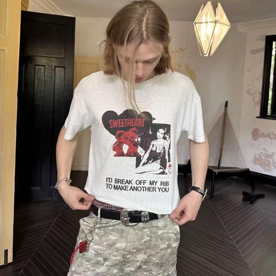 AGDDTHEREAL24SS麻棉短袖T恤