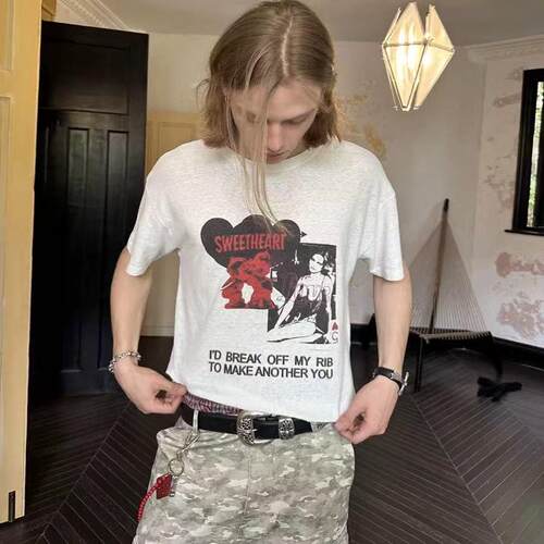 AGDDTHEREAL24SS麻棉短袖T恤