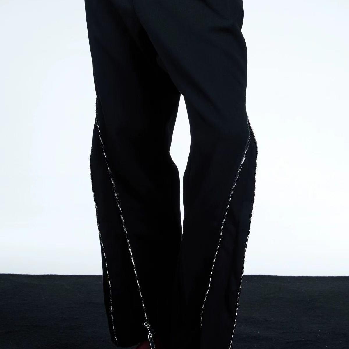 ZOZOKilla拉链解构开叉休闲裤