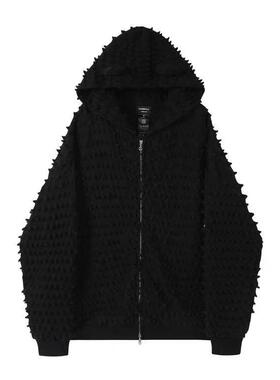 【AGD】ZOZOKILLA ZOZOKILLA-SPIKE刺猬插肩宽松连帽卫衣高街时尚