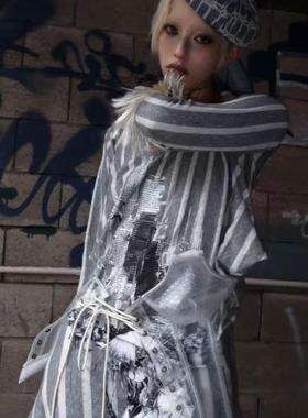 【AGD】WrongSolution“碎片化信息姬”条纹异形前后可穿长袖