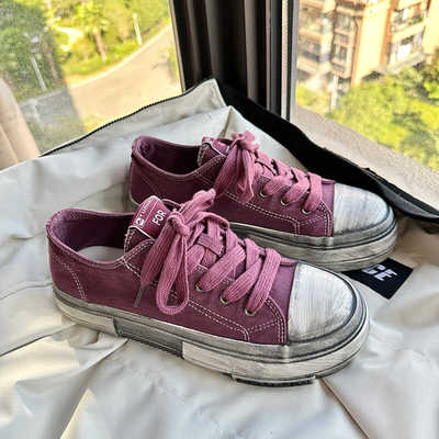 小众做旧脏脏鞋乞丐鞋