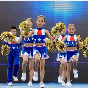 儿童拉拉队演出服男女童啦啦操表演中小学生健美操体操爵士舞演出
