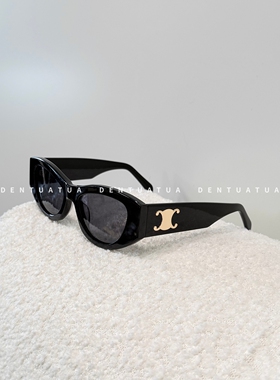 DENTUATUA 犀利的艺术灵魂！25ss猫眼板材金属标太阳眼镜墨镜男女