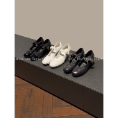 单鞋 DENTUATUA 女 25ss 菱格粗跟一字扣玛丽珍 溢出屏幕 质感