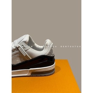 DENTUATUA 设计美学的足部呈现！25FW拼接系带白水泥厚底休闲板鞋