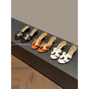 DENTUATUA 日杂穿搭~ 凉拖灵感图鉴！25ss 方头粗跟一字凉拖鞋 女