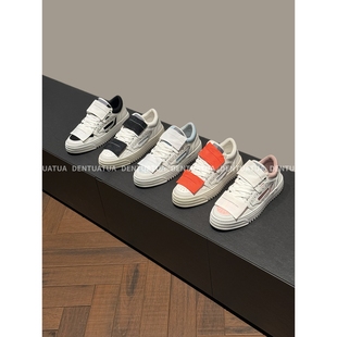 拼色箭头系带休闲板鞋 25ss 男女 趣味街头范 DENTUATUA