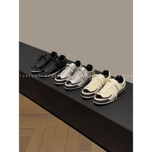 25FW熊猫厚底拼色休闲运动板鞋 触觉诗学 女 时空对话 DENTUATUA