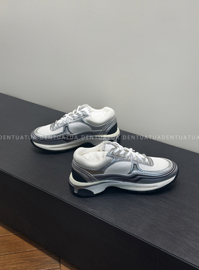 DENTUATUA 招牌款 墙裂推荐~24s经典银色耐穿运动鞋系带休闲鞋 女