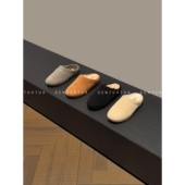 榻榻米上 云端漫步 25FW DENTUATUA 羊皮毛一体平底包头拖鞋 女