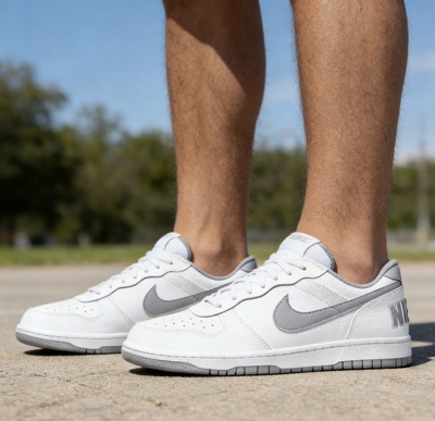 BIG  LOW灰白低帮复古休闲板鞋轻便运动鞋特价清仓355152-106