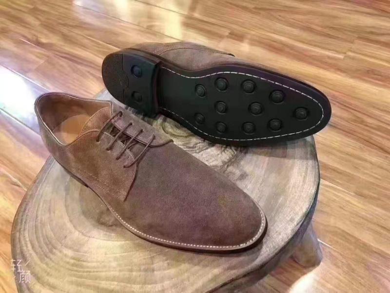 男鞋高端手工鞋 英伦圆头商务正装皮鞋牛津鞋男工作鞋婚鞋