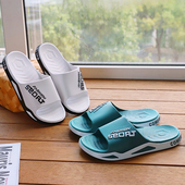 家用拖鞋 凉拖潮 韩版 男夏室内新款 外穿居家浴室防滑厚底一字拖男士