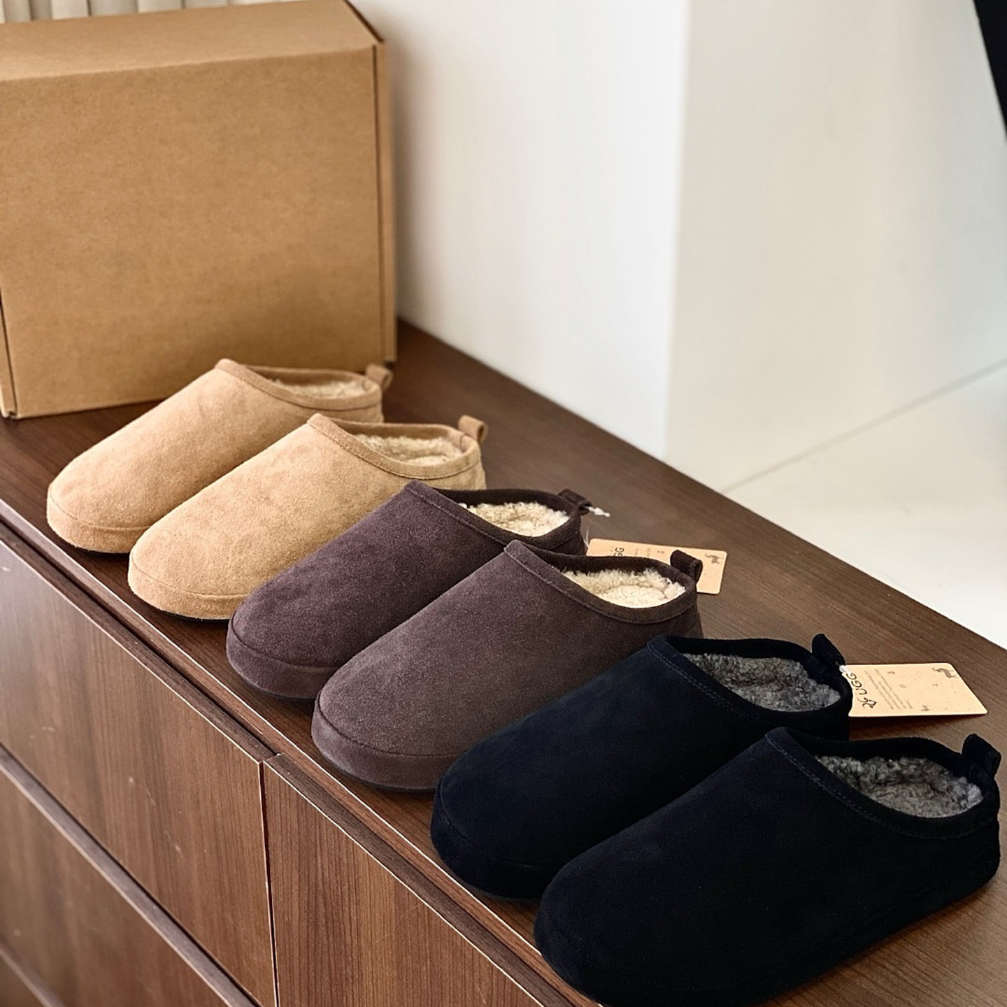 羊毛绒博肯厚底鞋雪地靴