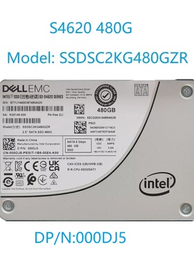 Intel 戴尔S4620 480G 2.5 SATA 固态硬盘SSDSC2KG480GZR 000DJ5