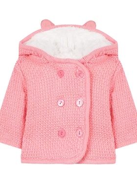 absorba 法国进口  婴童 耳朵连帽加绒外套 6个月-2岁