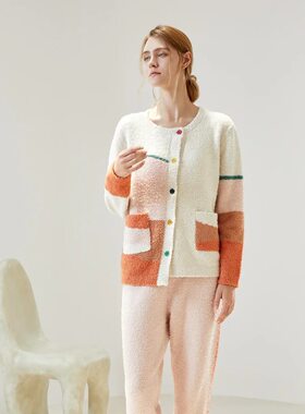 Babycare 保暖绒家居服加厚款倍暖绒孕妇装待产哺乳月子服