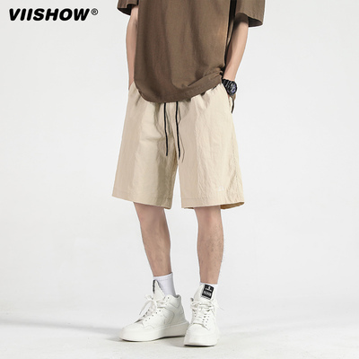 VISHOW户外速干伞兵短裤男夏季美式梭织潮牌潮流运动五分裤中裤