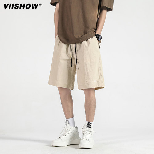 VISHOW户外速干伞兵短裤男夏季美式梭织潮牌潮流运动五分裤中裤