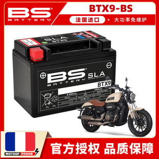 适用钱江闪150/闪250/闪300/闪350/闪500法国BS免维护电瓶蓄电池