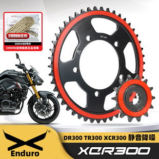 DR300链轮征和油封链条正品 TR300 XCR300静音大小牙盘三件套