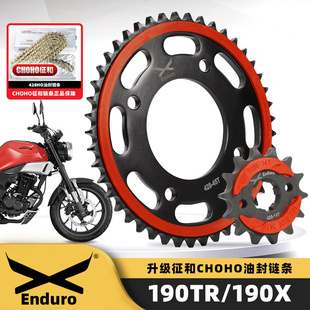 适用本田CB190R猛鸷牙盘征和油封链条战鹰CBF190X 190TR静音套链