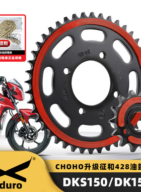 适用豪爵DKS150 DK150R/S HJ150-21-30牙盘链盘套链征和油封链条